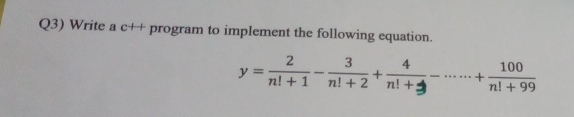 Solved Q3) Write a ch program to implement the following | Chegg.com