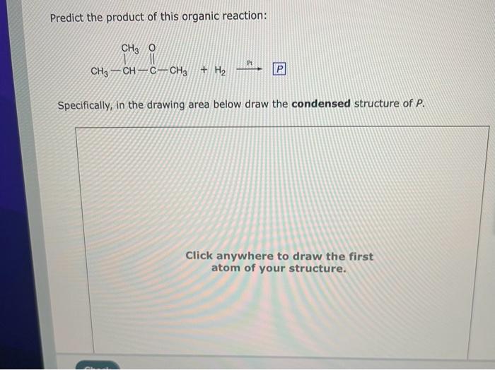 Solved Predict The Product Of This Organic Reaction: | Chegg.com