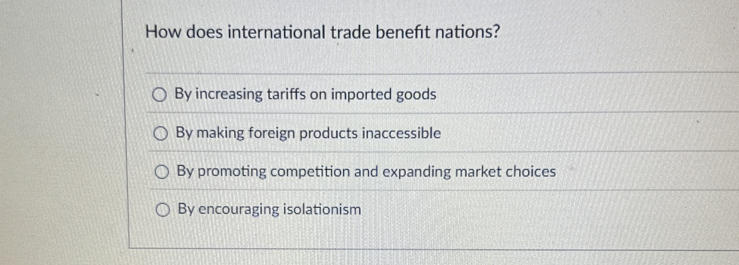 Solved How does international trade benefit nations?By | Chegg.com