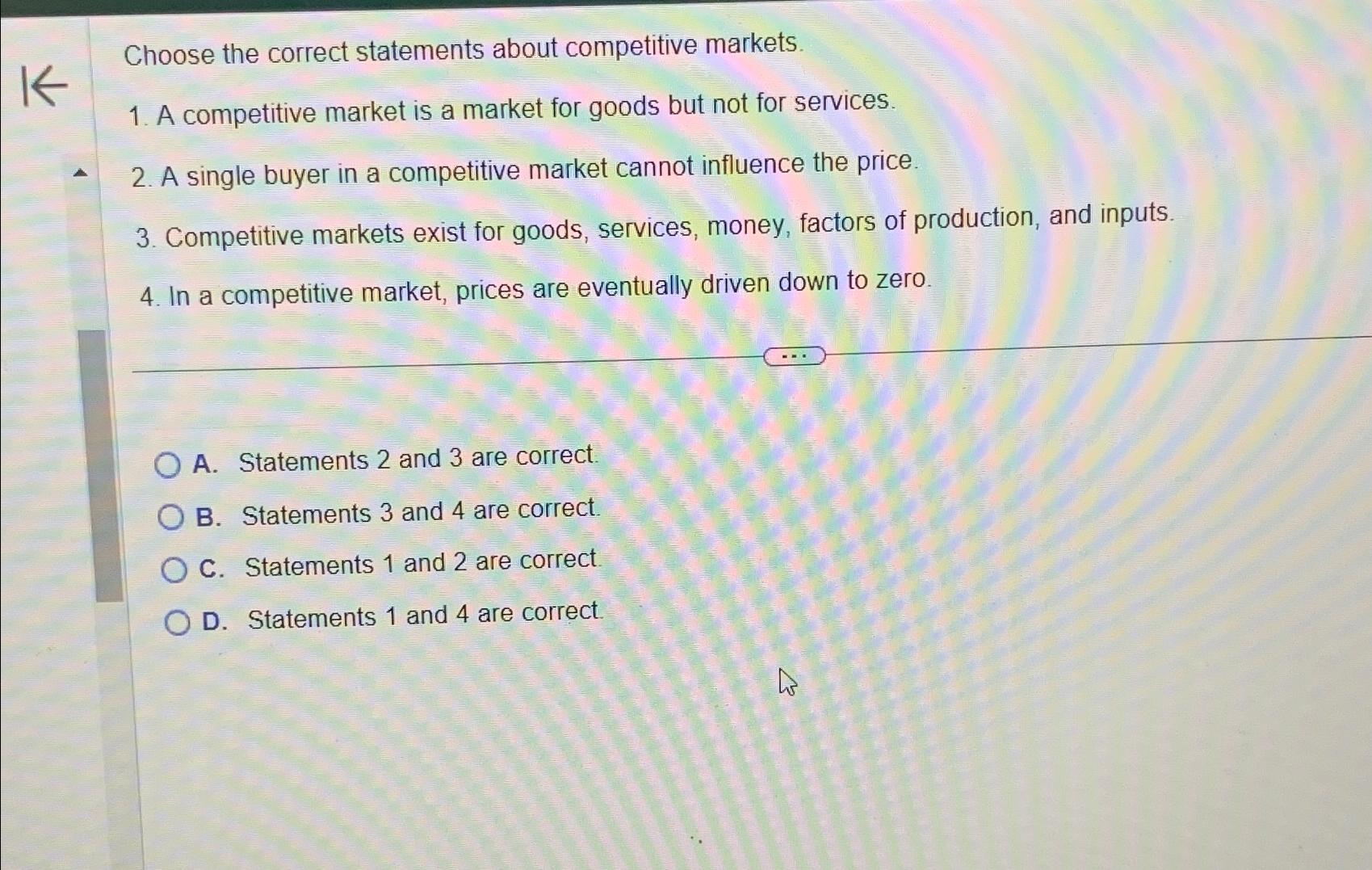 Solved Choose the correct statements about competitive | Chegg.com