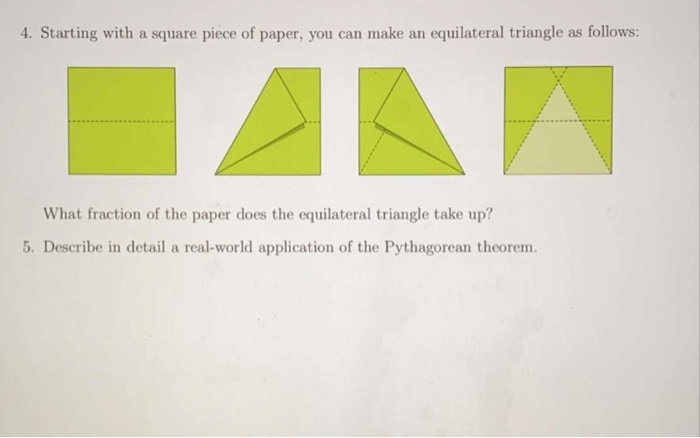 equilateral triangle in the real world