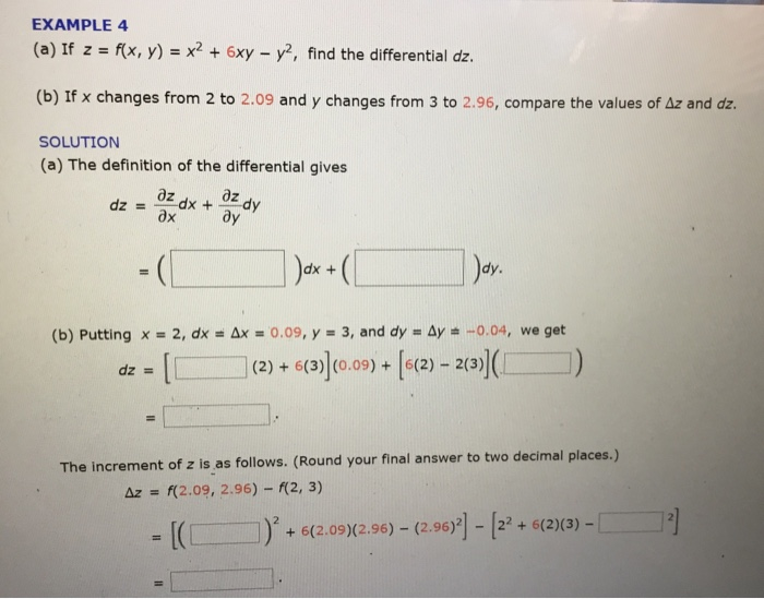 Solved Example 4 A If Z F X Y X2 6xy Y2 Find