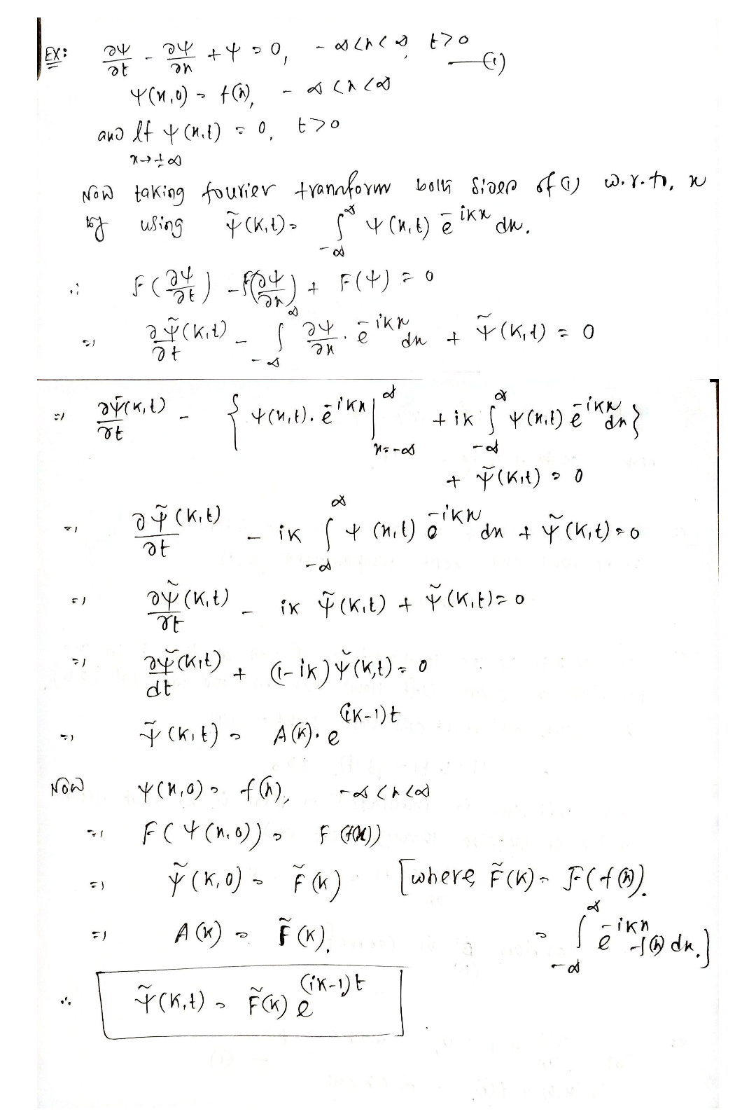 Solved Consider The First Order Partial Differential | Chegg.com