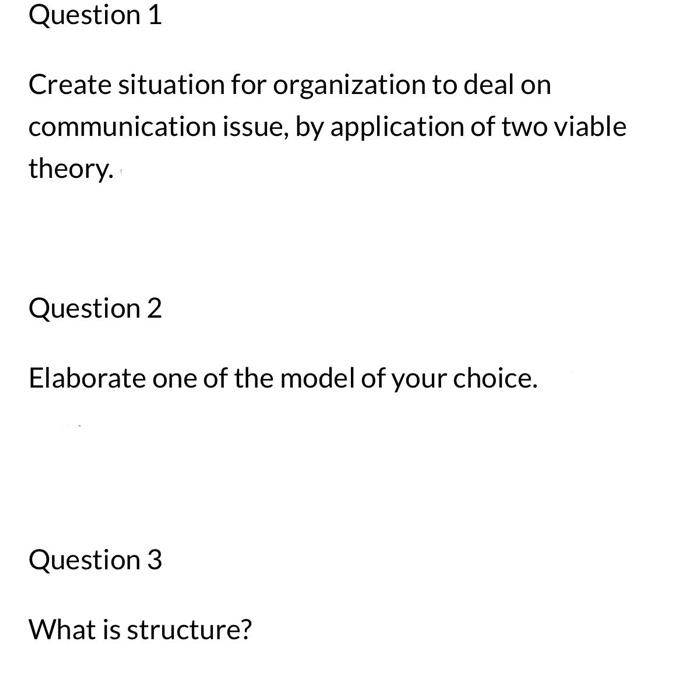Solved Create situation for organization to deal on | Chegg.com