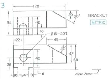 Solved: FIGURE Missing-View Problems. Using Layout A–2 or 3 or ...