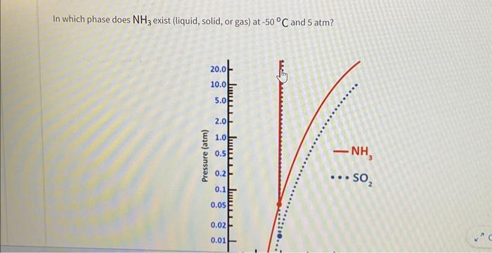 Solved In which phase does NH3 exist (liquid, solid, or gas) | Chegg.com
