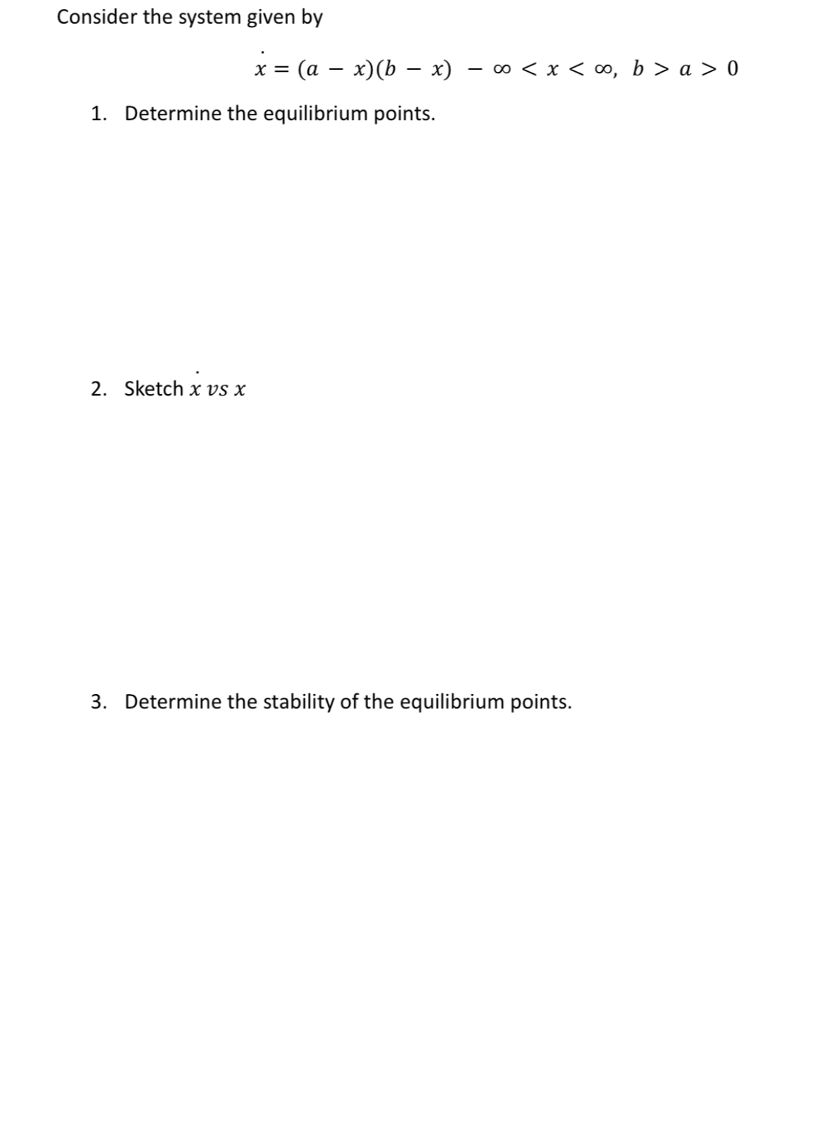 Solved Consider the system given | Chegg.com