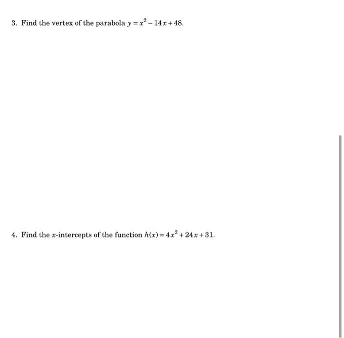 Solved In order to receive full credit, you must show all of | Chegg.com