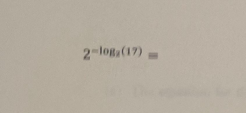 2^log 17 375*log5 17-log5 3