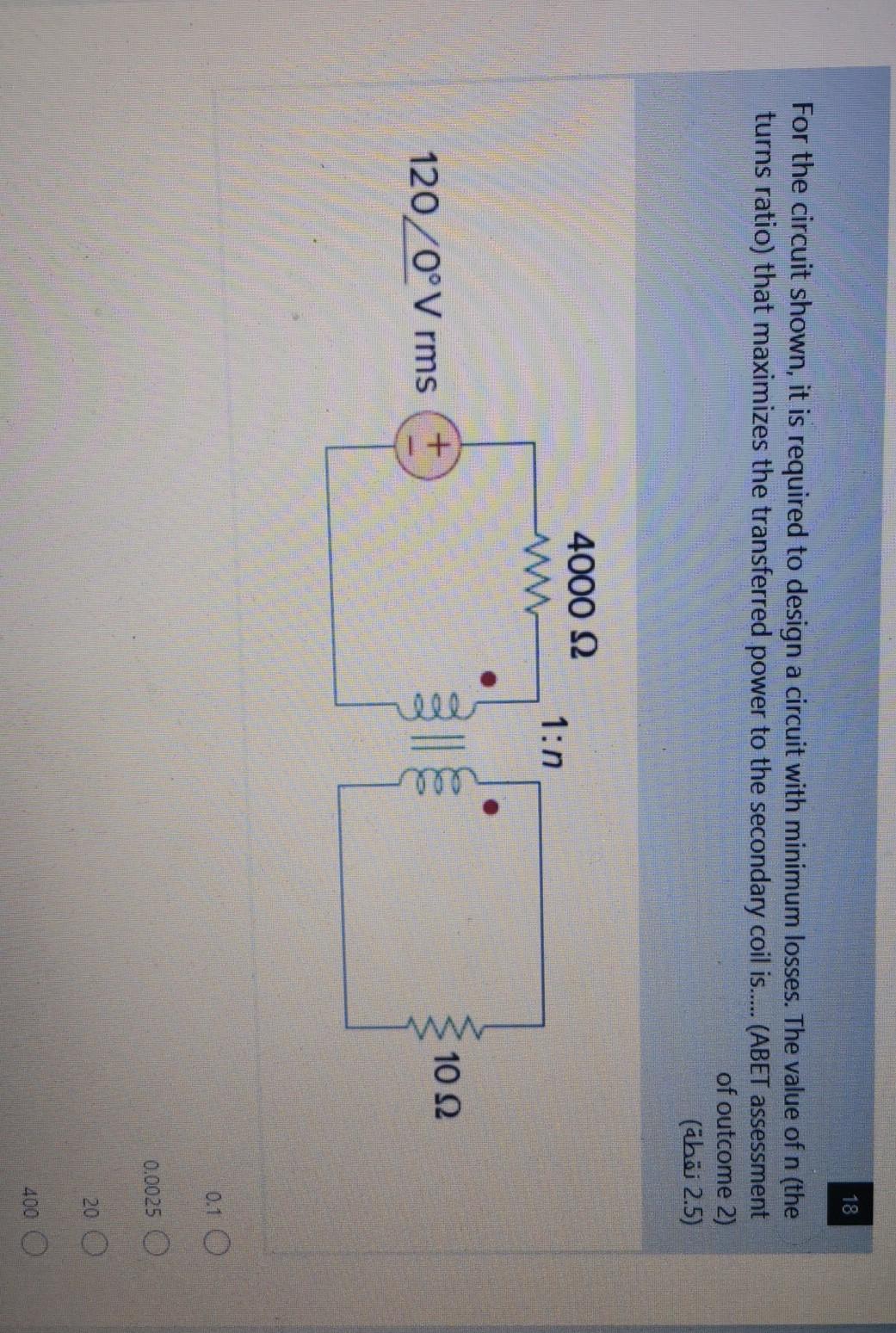 Solved 18 For the circuit shown, it is required to design a | Chegg.com
