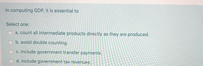 Solved Per capita real Gross Domestic Product (GDP) Select | Chegg.com