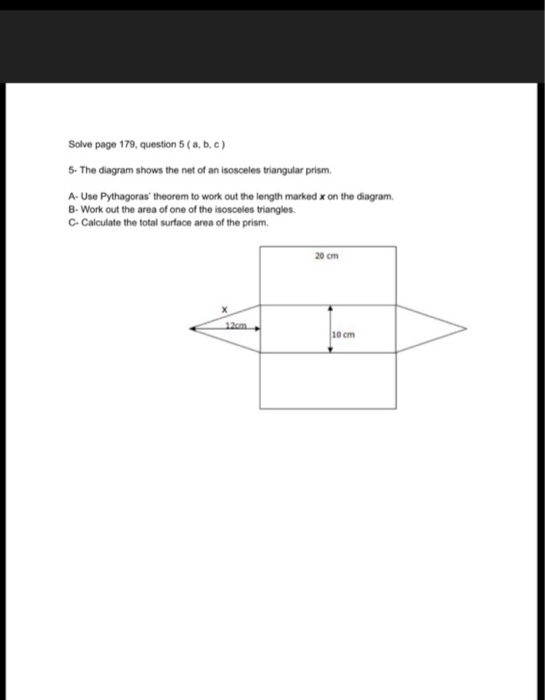 Solve Page 179 Question 5 A B C 5 The Diagram Chegg Com