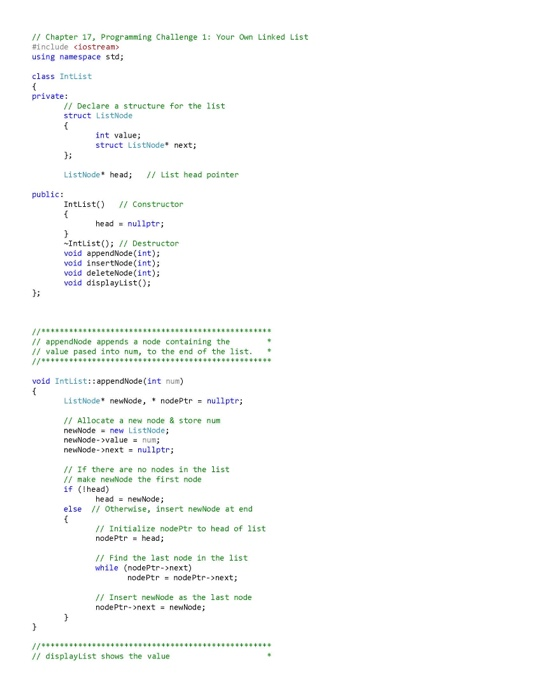 Solved Programming Challenges 1. Your Own Linked List Design | Chegg.com
