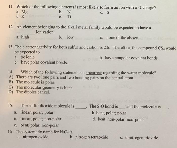 solved-11-which-of-the-following-elements-is-most-likely-to-chegg