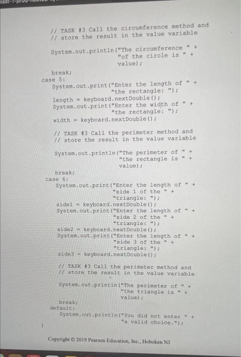 Solved Chapter 5 Lab Methods Lab Objectives - Be able to | Chegg.com