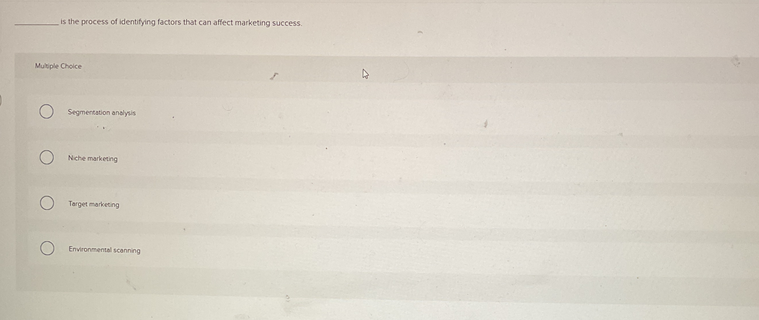 Solved q, ﻿is the process of identifying factors that can | Chegg.com