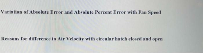 Solved Variation of Absolute Error and Absolute Percent | Chegg.com