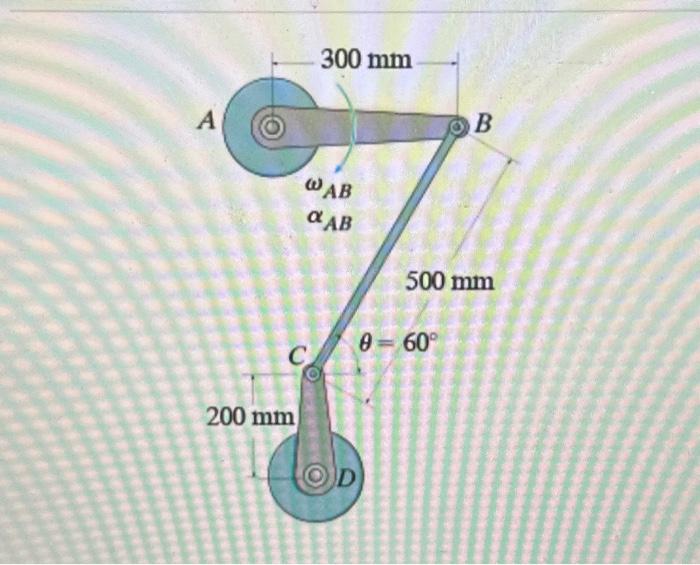 Solved Determine the angular velocity of memeber CD at the | Chegg.com