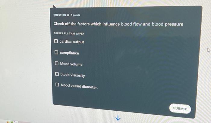 Solved curstion 12 i pelata Check off the factors which | Chegg.com