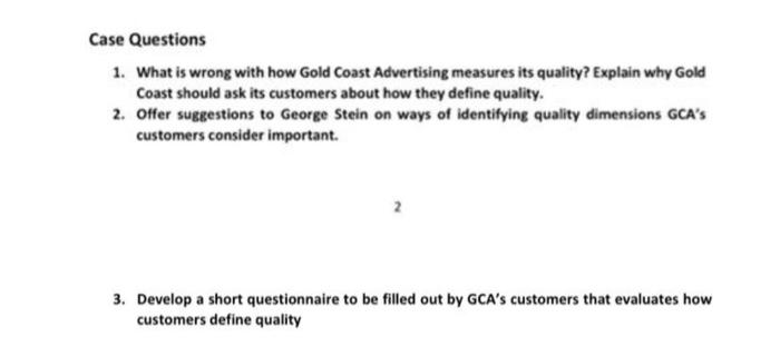 gold coast advertising case study answers