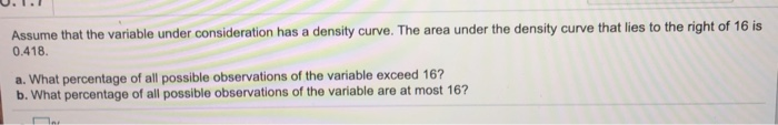 Solved Assume that the variable under consideration has a | Chegg.com
