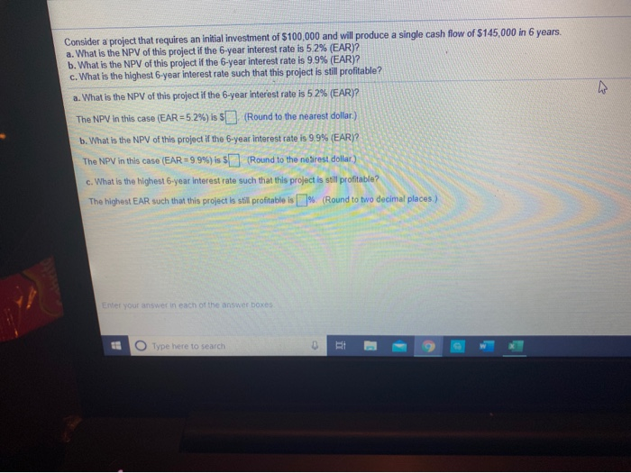 Solved Consider a project that requires an initial | Chegg.com
