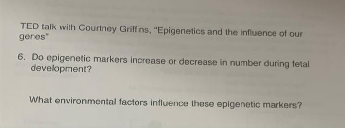 ted talk epigenetics and the influence of our genes