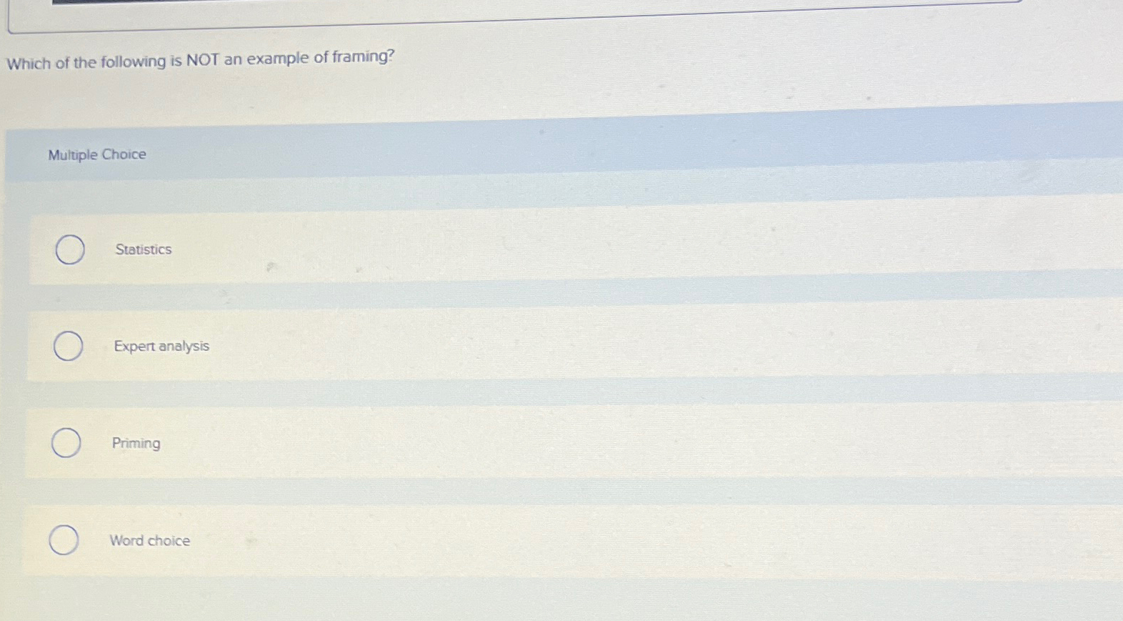 Solved Which of the following is NOT an example of | Chegg.com