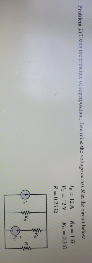 Solved Problem 2) Using the principle of superposition, | Chegg.com
