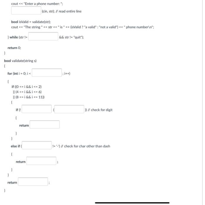 Solved a Write a program that validates a phone number in | Chegg.com