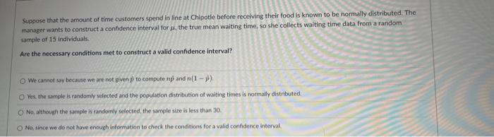 Solved Suppose that the amount of time customers spend in | Chegg.com