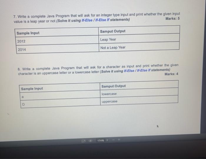 Solved 7. Write a complete Java Program that will ask for an | Chegg.com