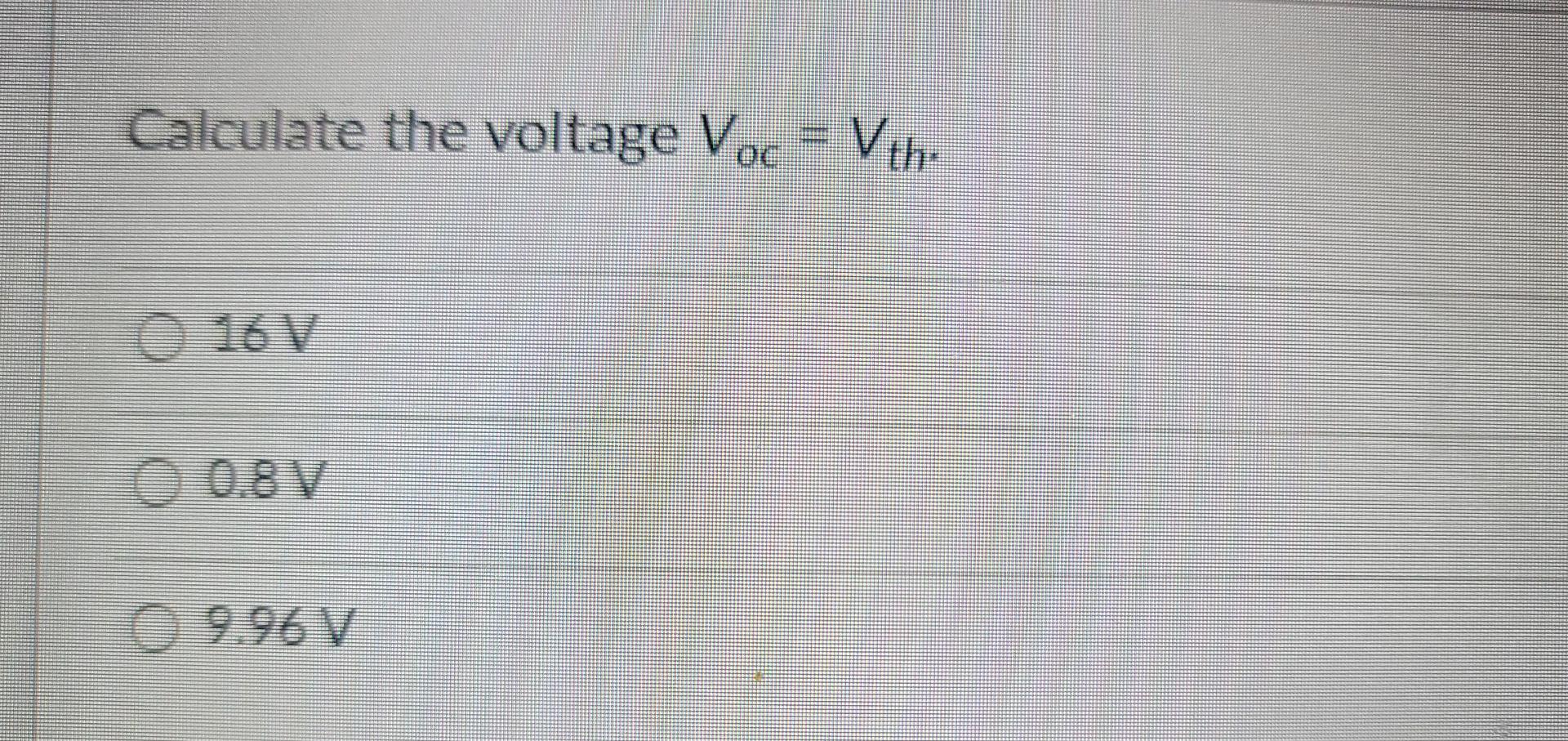 Solved Find the Thévenin equivalent (.e. Voc. Rth) circuit | Chegg.com