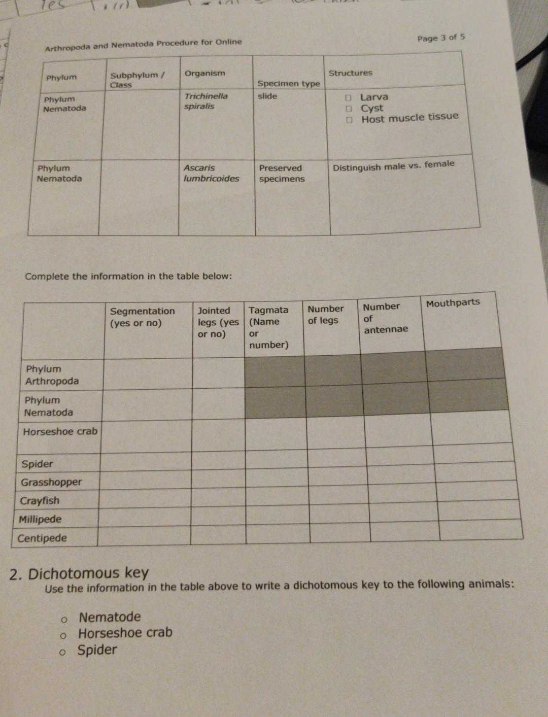 Solved I have to put the information from the chart into a | Chegg.com