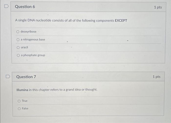 Solved A single DNA nucleotide consists of all of the | Chegg.com