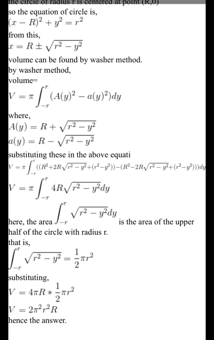 Solved 9 Imagine A Circle Of Radius R And Centered At Th Chegg Com