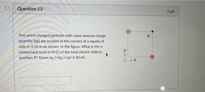 Solved Two point charged particles with same amount charge | Chegg.com