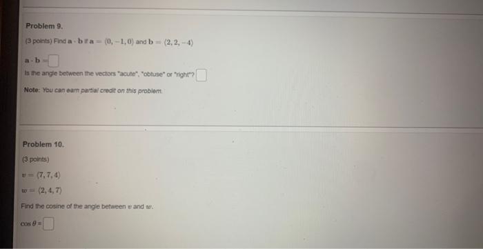 Solved Problem 9. (3 Points) Find A - B If A = (0,-1,0) And | Chegg.com