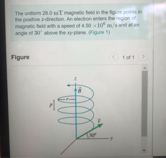 Solved 1. find the radius of the electrons spiral
