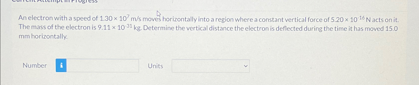 Solved An electron with a speed of 1.30×107ms ﻿moves | Chegg.com