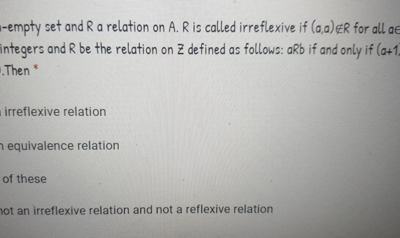 set empty relation