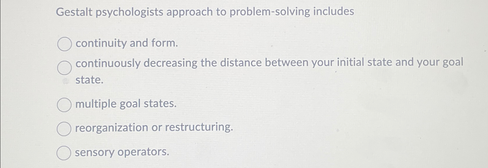 gestalt approach problem solving