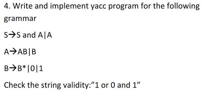 write a yacc program to handle parenthesis