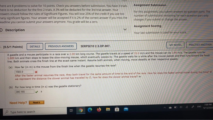 Solved Assignment Submission here are 8 problems to solve | Chegg.com