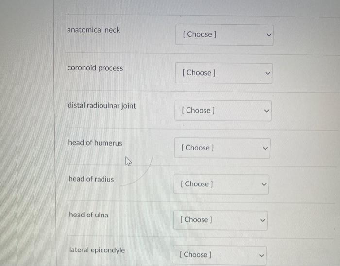 Solved Matching. Match the letters on the diagram with the | Chegg.com
