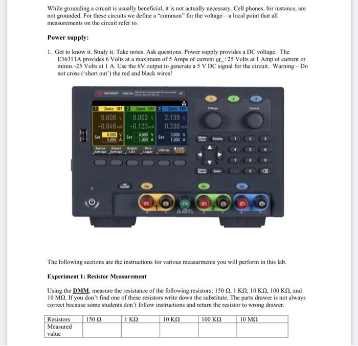 While grounding a circuit is usually beneficial it Circuit Diagram