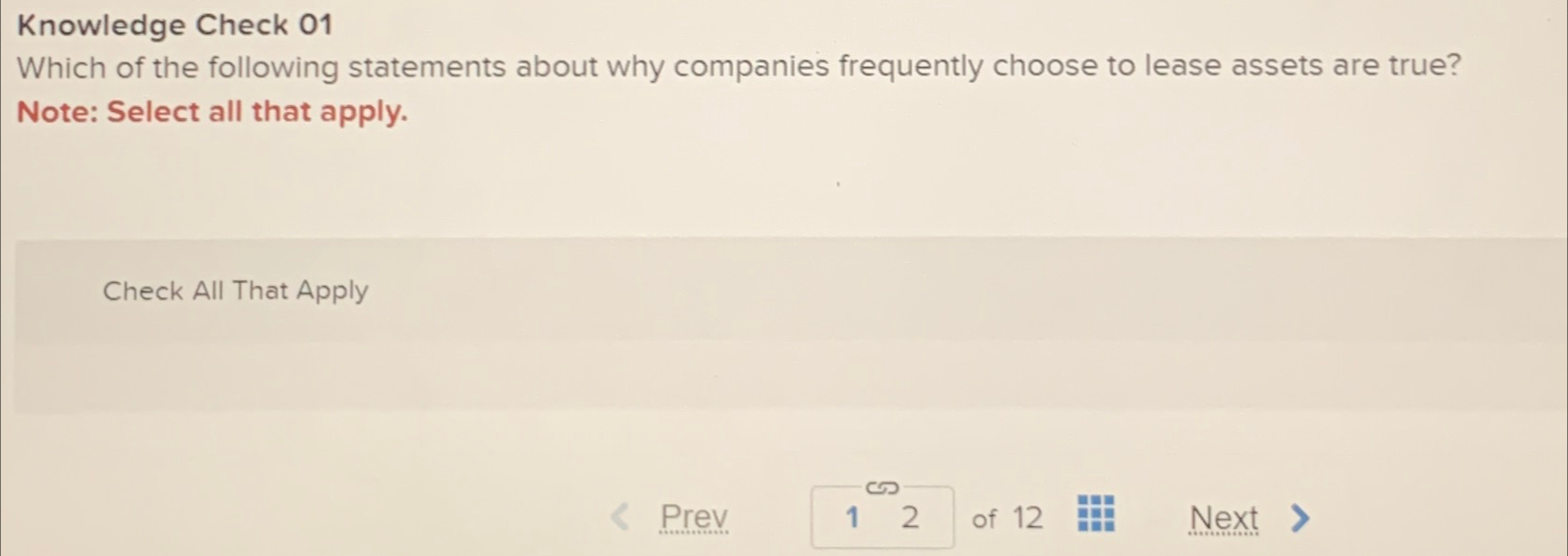 Solved Knowledge Check 01Which of the following statements | Chegg.com