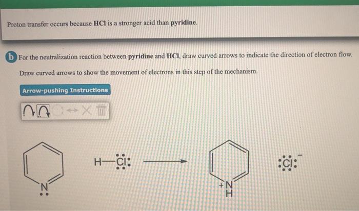 Solved Proton transfer occurs because HCl is a stronger acid | Chegg.com