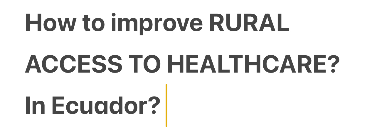 Solved How to improve RURAL ACCESS TO HEALTHCARE? In | Chegg.com