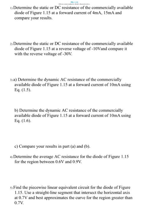 Solved Determine the static or DC resistance of the | Chegg.com